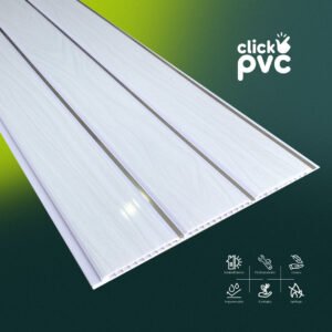 Lámina cielo raso PVC - Madera Acanalada