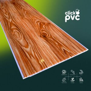 Lámina cielo raso PVC - Madera Roja