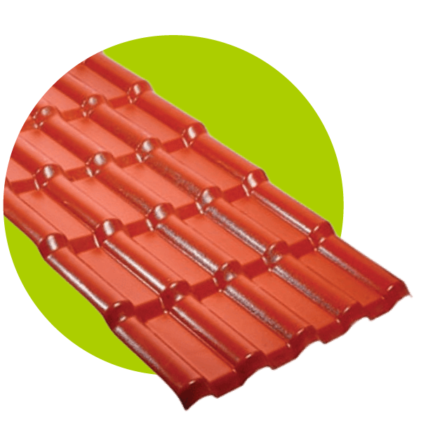 Tejas termoacústicas UPVC